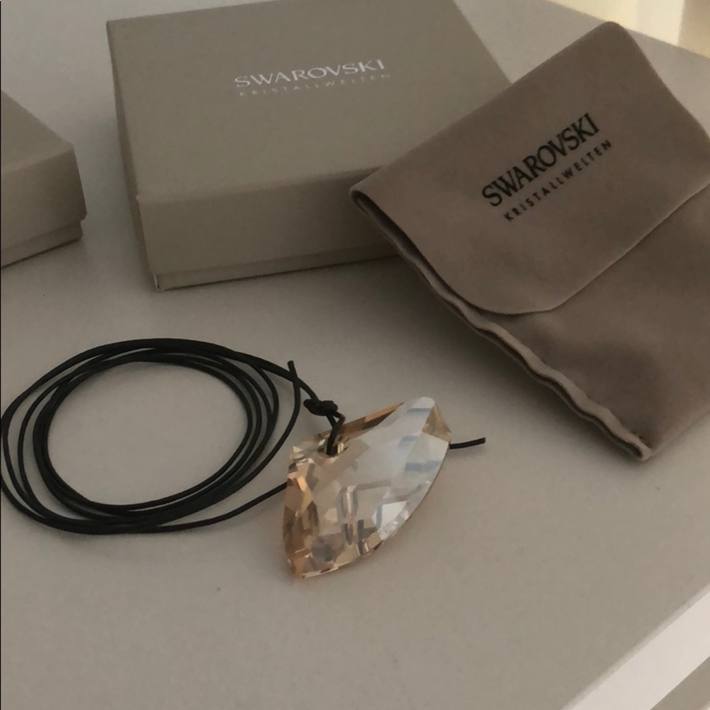 SWAROVSKI pendant on leather band Brand New